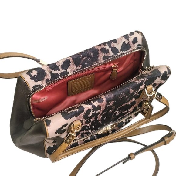 Coach Leopard Madison Handbag 25642 with COA certificate - Picture 7 of 14